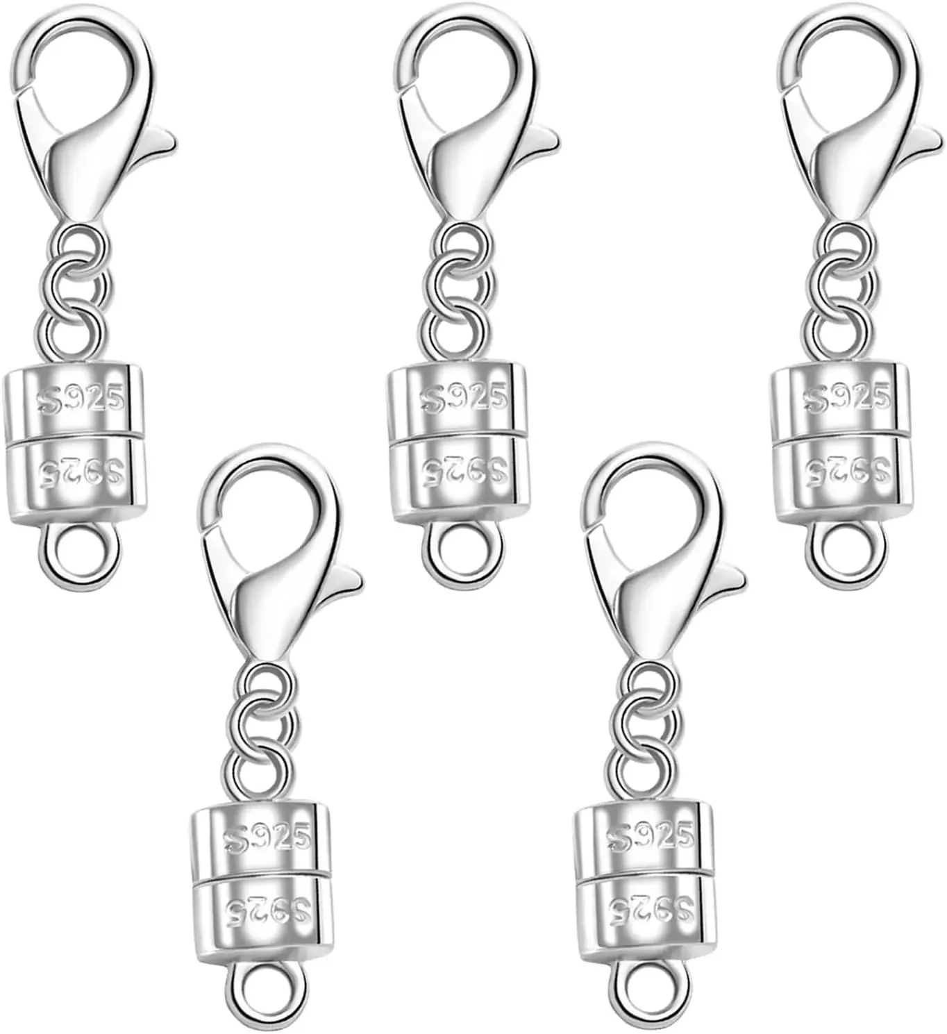 Lobster Clasp Silver - مشبك قلادة مغناطيسي من الفضة عيار