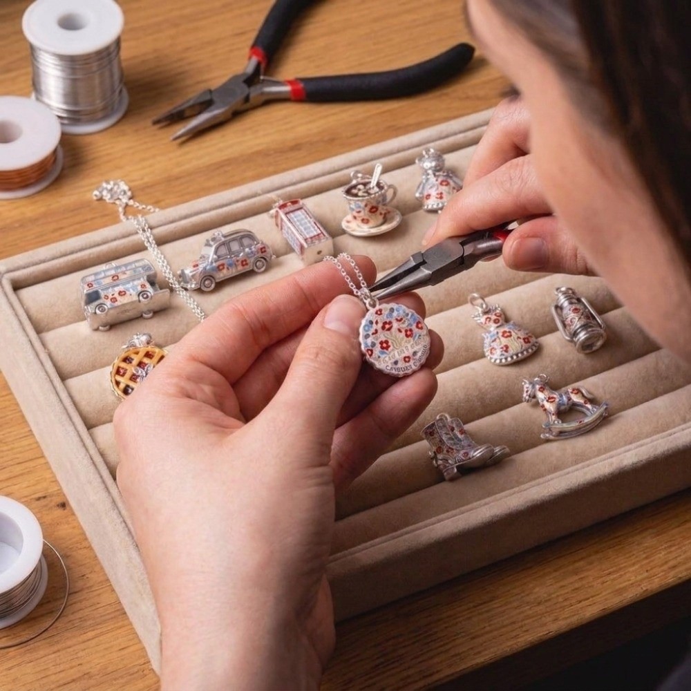 Jewelry Making London - قلادات كرتونية من الفولاذ المقاوم للصدأ،