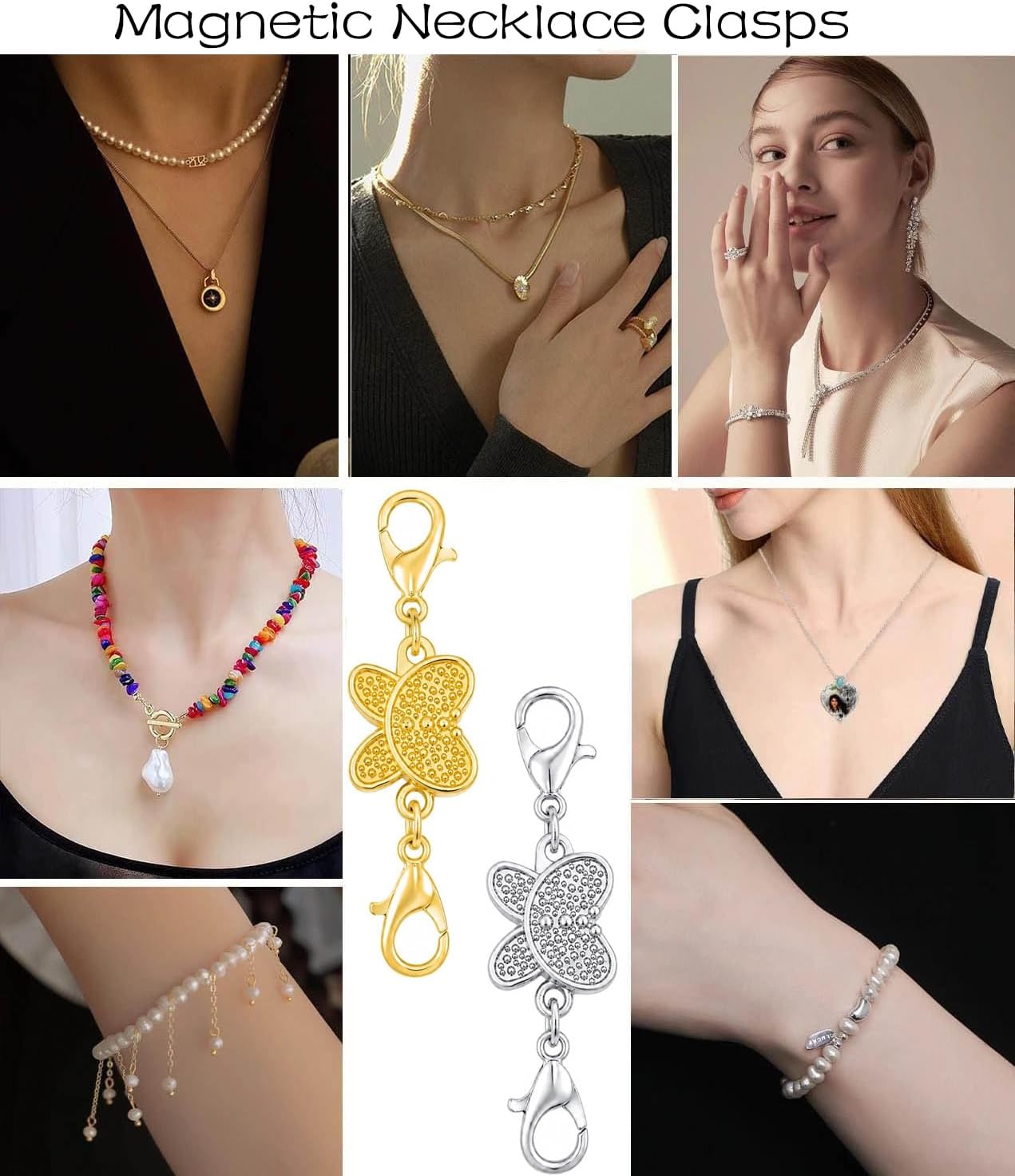 مشبك مغناطيسي على شكل فراشة لل - مراجعة Lobster Clasp Silver وسعره